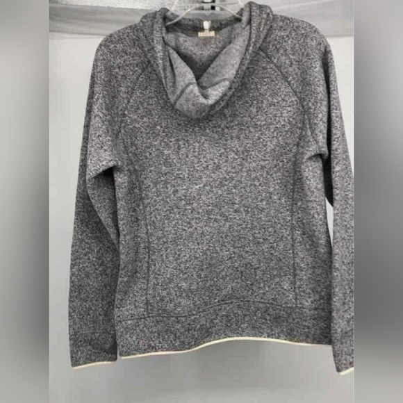 The North Face TKA Glacier Half Zip Up Hoodie Sweatshirt Heather Gray Women M - Picture 3 of 7